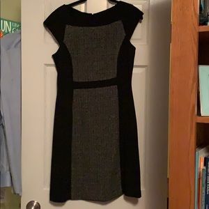 Black and Gray Anne Klein Dress